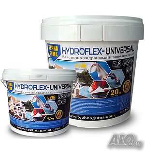 Течна гума Hydroflex Universal - Хидроизолация за покриви, тераси и против течове