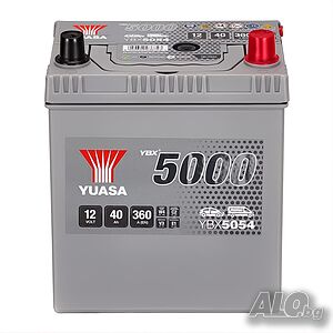Акумулатор YUASA YBX5000 40Ah/360A R+ JIS