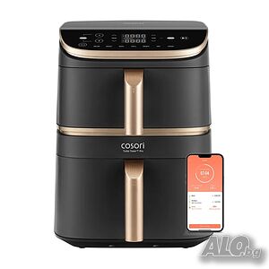 Фритюрник с горещ въздух Cosori Turbo Tower Pro CAF-DC123S, 10.8L*Безплатна доставка