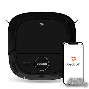 Tecbot M1 - Прахосмукачка робот и подомиячка със самопочистващ моп (черен)*Безплатна доставка