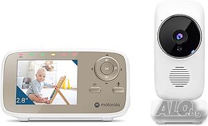 Видео бебефон MOTOROLA BABY MONITOR VM483 2.8″ White * Безплатна доставка * Гаранция 2 години
