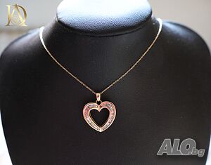 Нова Златна Висулка с 0.50кт Естествени Диаманти