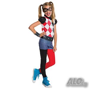 Детски костюм Харли Куин Rubies 620744 Harley Quinn DC Comics Л Детски карнавален костюм хелоуин