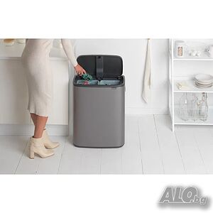 Двоен Кош за смет Brabantia 221521 BO Touch Bin 2х30литра кош за отпадъци разделно събиране