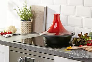 Тажин Le Creuset Tagine Dish 25138310600422 Cherry Red 31 см чугунен съд за готвене