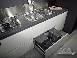 Кош за отпадъци Elletipi Metropolis PTC22 09050 1F C10 PPV 36л За вграждане в чекмедже кош