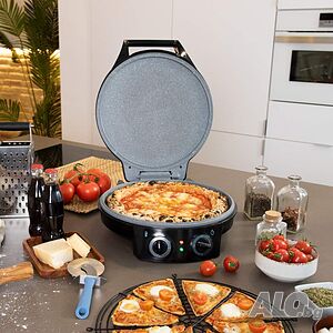 Уред за печене на пица Cecotec 04278 Fun Pizza and Co Grill 1800W пещ за пица пицарка палачинки