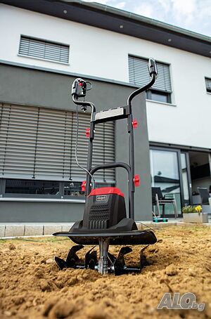 Електрическа мотофреза Scheppach MTE380 1050W Мотокултиватор Мотофреза аератор