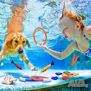 Детски водни играчки за гмуркане Wybtbm T02 Pool Toy играчки за басейн за гмуркане дънни играчки
