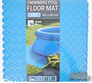 Подложка за басейн Swimming pool floor mat 9 броя 38.5х38.5см Мек пъзел за под