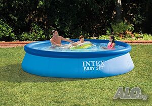 Надуваем басейн Intex Easy Set 28132GN 5621л 366см Голям басейн включена филтърна помпа