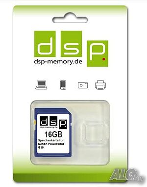 Карта памет DSP Memory 16 GB Class 10 за фотоапарат Canon PowerShot G15