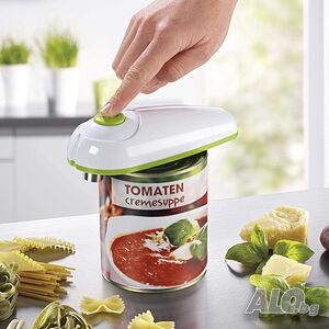 Автоматична отварачка за консерви GOURMETmaxx безопасно отваряне на малки и големи консерви