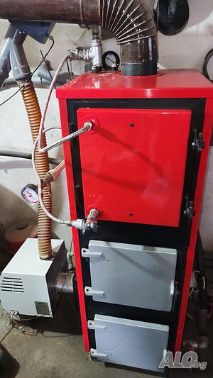 Пелетен котел 30 kW с горелка Greyko RB 20 - пълен комплект, готов за работа