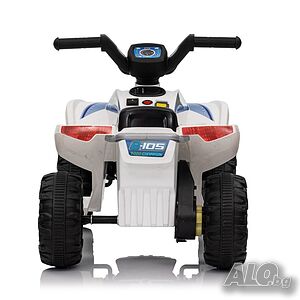 Детско акумулаторно ATV 6V 25W - Електрическо ATV с LED светлини за деца 1.5+ години, бяло Други детски дрехи Универсално 2 - 3 години (до 98 см) бял | Бебешки и детски дрехи | Варна