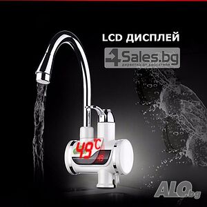 Смесител за вода с нагревател за мигновено загряване 3000W - ИЗБОР НА Вариант: За плот или За стена