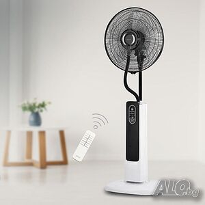 Вентилатор с водна мъгла 16’’, 75W, LED, дист. упр-е