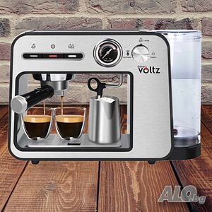 Кафемашина Voltz, 15бара/1450W, Черна със сиво