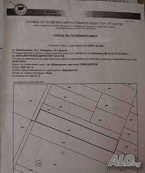 Продавам парцел Каблешково