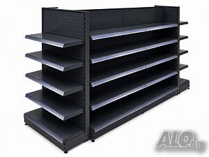Островна стелажна група с Н-образна конфигурация 30х165х30, L282