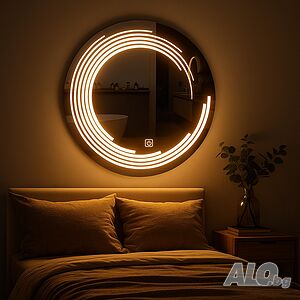 Светещо LED огледало с анти-мъгла и тъч управление