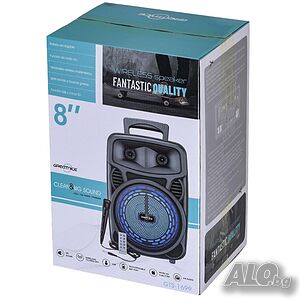 Караоке тонколона с Bluetooth 8” и микрофон GTS-1699