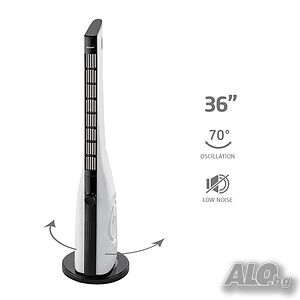 Вентилатор кула 36”, 50W, слим