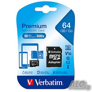 Micro CD карта памет 64GB - повече място за съхранение
