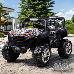Детско електрическо бъги 4×4 с дистанционно, LED, USB и MP3 - 4 мотора