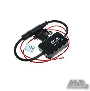 ANIMABG Усилвател за автомобилна радио антена, FM/AM ANT-208, 12V