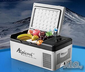 Преносим мини хладилник, AC100-240V DC12/24V, Външен компресор, 15 литра