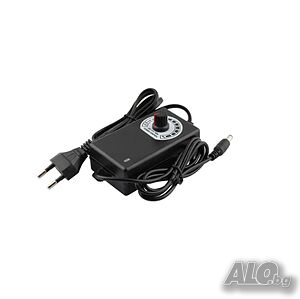 ANIMABG Адаптер с регулируемо напрежение, 3V-12V, 2A, 24W