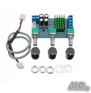 ANIMABG Двуканален цифров усилвател, Модел XH-M567, 2x80W