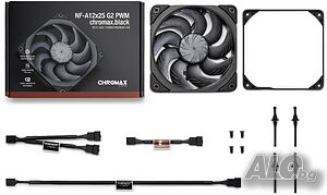 2 x Noctua NF-A12 G2 chromax PWM вентилатор охлаждане pc case cooling fan