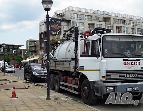 фекалка Бургас отпушване на канали, септични шахти