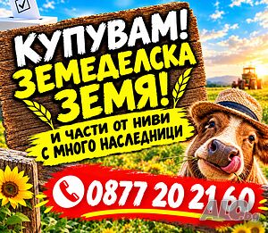Купуваме земеделска земя и части от ниви с много собственици в община Видин