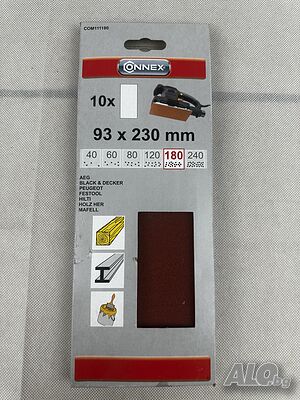 Шкурка за шлайф Connex 93x230 мм 10 броя, P180