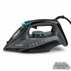 Парна ютия mawaa® SteamPro - 2400W, 350 мл резервоар, керамична плоча, Anti-Calc