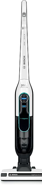 Безжична прахосмукачка Bosch BCH86HYG1 Athlet Series 6 ProHygienic 28 V с LED дисплей, бяла
