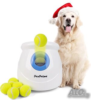Автоматичен изстрелвач за тенис топки за кучета Pet Prime с 6 топки