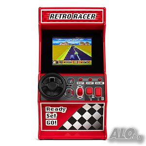 ORB Retro Mini Arcade Racing Game - Мини аркадна конзола с 30 ретро състезателни игри
