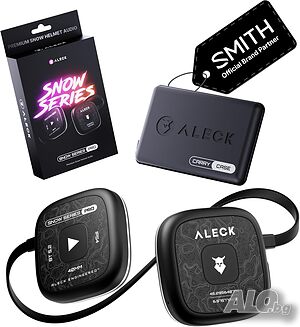 Bluetooth високоговорители за ски каска ALECK Snow Series Pro - 18 ч., микрофон