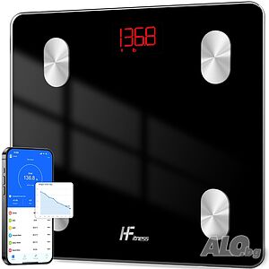 HomeFashion HFitness Smart Bluetooth кантар - 19 показателя, 180 кг