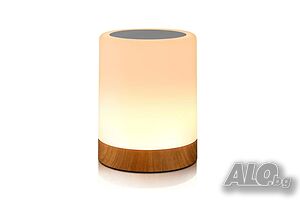 RGB LED нощна лампа с докосване, 3 нива на яркост и USB зареждане