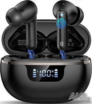 Donerton безжични Bluetooth слушалки с микрофон, Bluetooth 5.4, 13 мм говорители и до 40 часа работа | Аксесоари за мобилни устройства | Пловдив