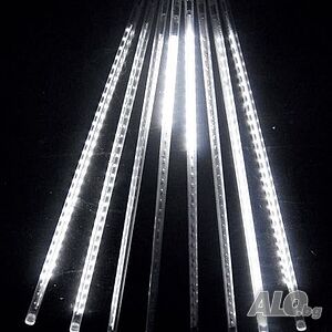 LED Висулки 8 броя в бял цвят
