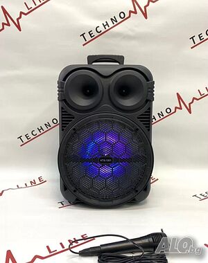 Караоке Тонколона 12” с микрофон и дистанционно