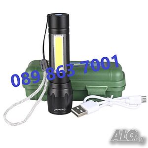 Mini LED фенер с USB зареждане