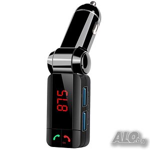 Блутут за кола (MP3player FM предавател зарядно USB и Bluetooth)