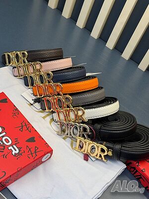 Колани от естествена кожа в кутия christian dior